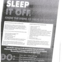 Sleep it Off: Know the Signs of Drug Overdose